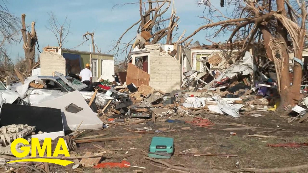 Cleanup begins after deadly tornado outbreaks in South l GMA - YouTube
