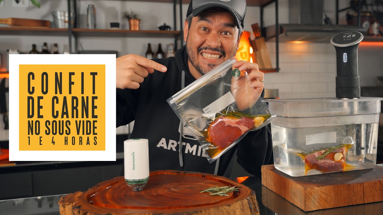 Teste de Confit de Carne no Sous Vide em 1h e 4 h!  | Só Vide #341