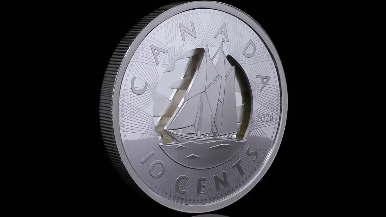 Multilayered Bluenose – Fine Silver Coin | The Royal Canadian Mint