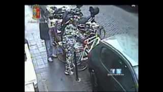 Furto in Diretta Video Webcam Ladri di Biciclette a Roma