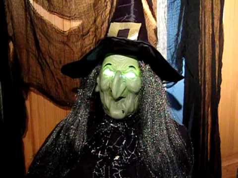5ft (Life Size) ANIMATED TALKING WITCH GREETER Halloween Party Prop Hqdefault WatchvrlHMasCb2gA