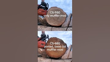 ported CS-680 vs. muffler mod CS-590 Timberwolf #chainsaw