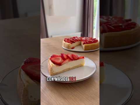 Cheesecake de fresa #cheesecake #postres #usa #mexico #reposteria #cake #recetas #tarta #postrefácil