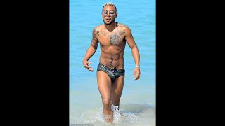 Marcus Collins looks worlds away from his X Factor days as he shows off his VERY muscular physique a