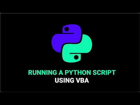 How To Run A Python Script Using Excel VBA