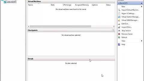 Create Virtual Machine using Hyper-V Windows Server 2016