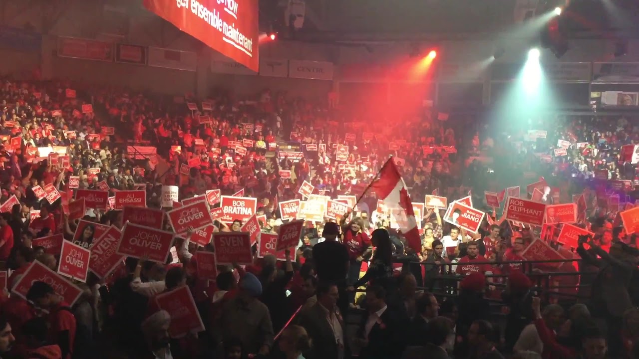 Liberalism Rally A view of the thousands at the Liberal Rally for Real Change - YouTube