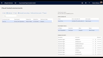 Dynamics 365 FO: Deploy a Tier 1 Cloud Hosted Environment