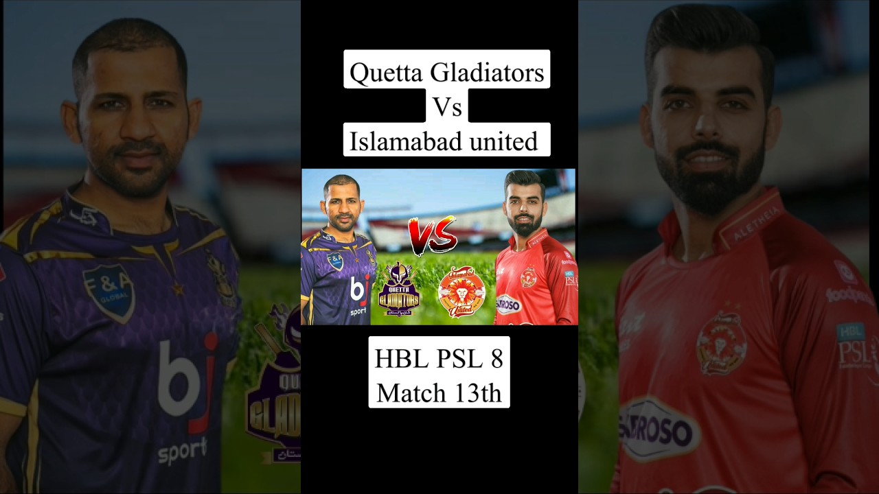 Quetta Gladiators Vs Islamabad united #youtubeshorts #qureshisports  #shortsvideo - YouTube