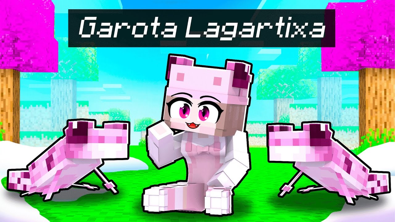 JOGANDO como GAROTA LAGARTIXA no MINECRAFT!