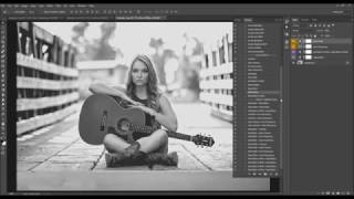 How to use Black & White Photoshop Actions Tutorial