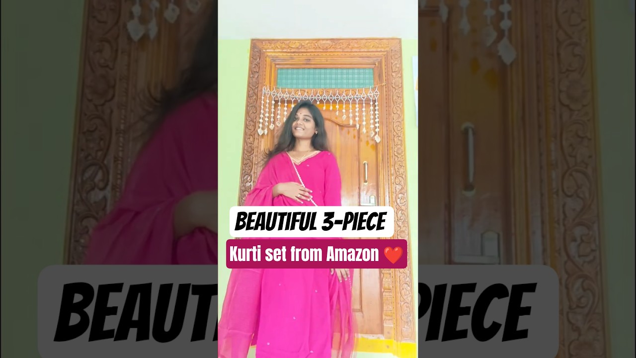 Beautiful 3-piece kurtiset😻❤️from @amazon