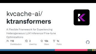 GitHub - kvcache-ai/ktransformers: A Flexible Framework for Experiencing Heterogeneous LLM Infere...