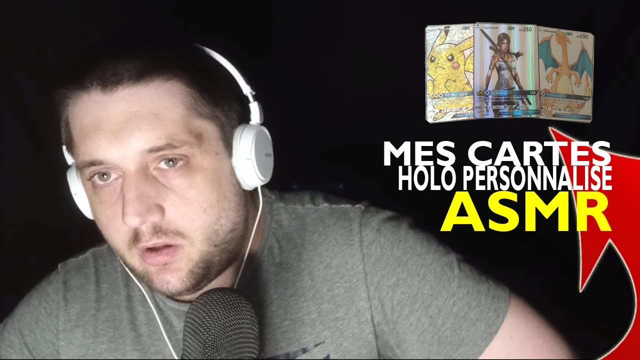 MES CARTES POKEMON HOLOGRAPHIQUE PERSONNALISE - JE VOUS MONTRE COMMENT LES FAIRE (ASMR FRANCAIS)