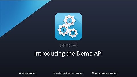 Introducing the CloudAccess.net API