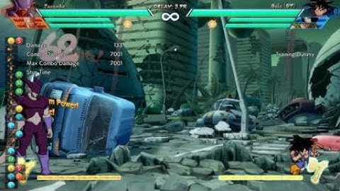 Janemba mid screen combo teen gohan assist 7k damage