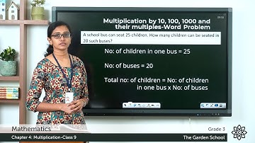 Grade 3 Mathematics Chapter 4 Class 9 Word Problem Multiplication by 10, 100 and 1000