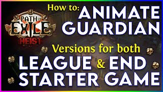 Animate Guardian: How to Set Up - League Starter and End Game Versions!
