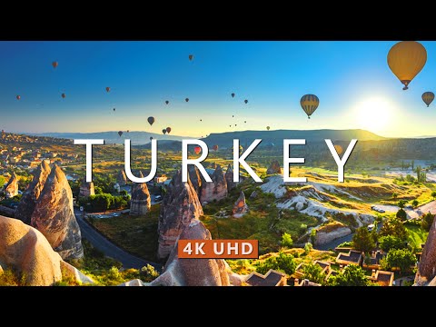 TURKEY (4K UHD) Ambient Drone Film + Best Piano Music For Stress Relief, Meditation, Sleep, & Yoga