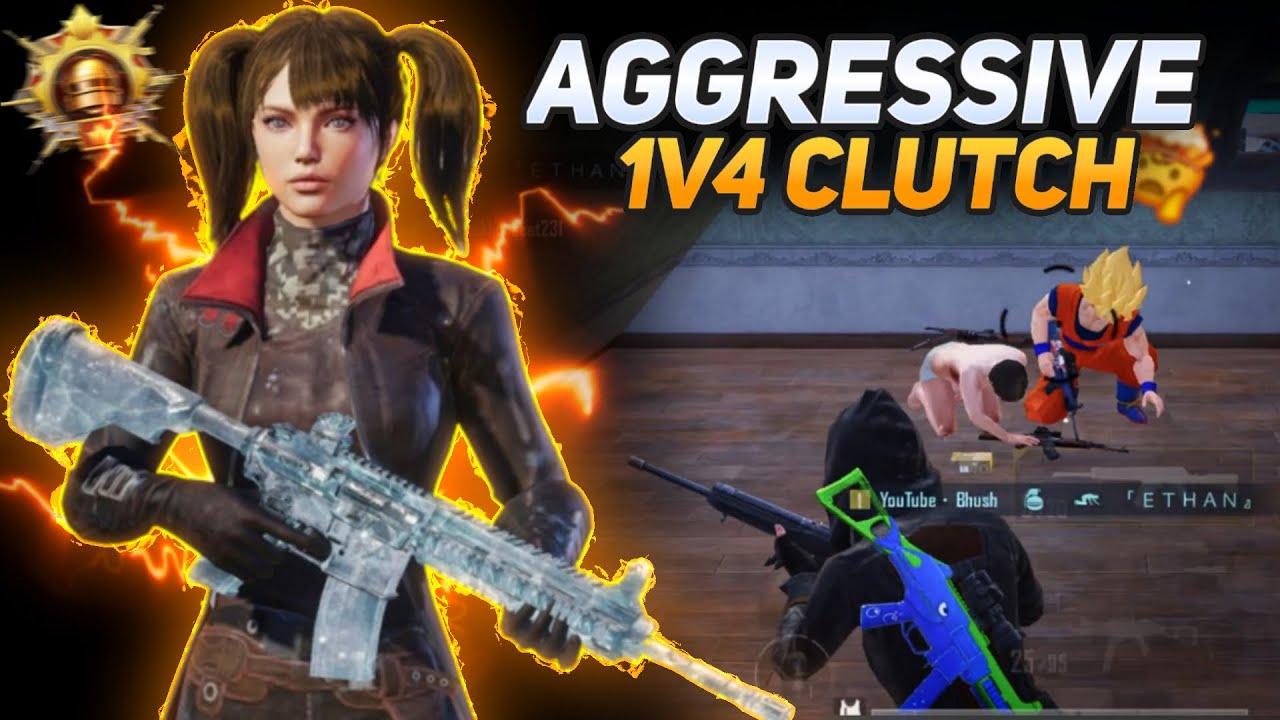 The Most Aggressive 1v4 Clutches 🤯 | iPhone 13 | BGMI - YouTube