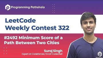 #leetcode  Weekly Contest 322 l #2492 Minimum Score of a Path Between Two Cities