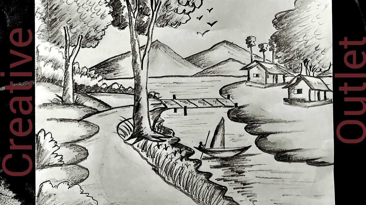 how-to-draw-landscape-mountain-with-pencil-step-by-step-the-easy-way