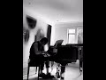 YUNGBLUG singing on Piano
