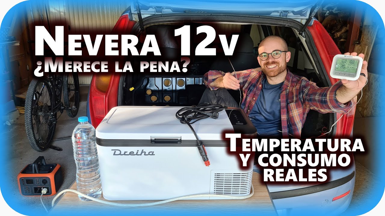 MPM 28-CBM-08YA Nevera Portátil Eléctrica de Viaje para Coche, Camping, 12V  / 220V, Capacidad 24