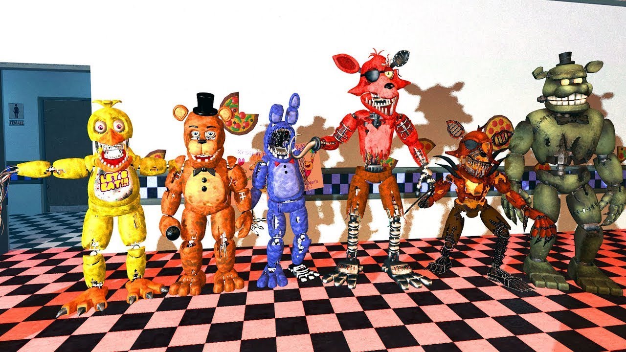 Карта фнаф 1 для гаррис мод с аниматрониками