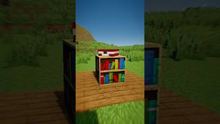 Minecraft Players Are Obsessed With This Bookshelf Hack #shorts #aesthetic