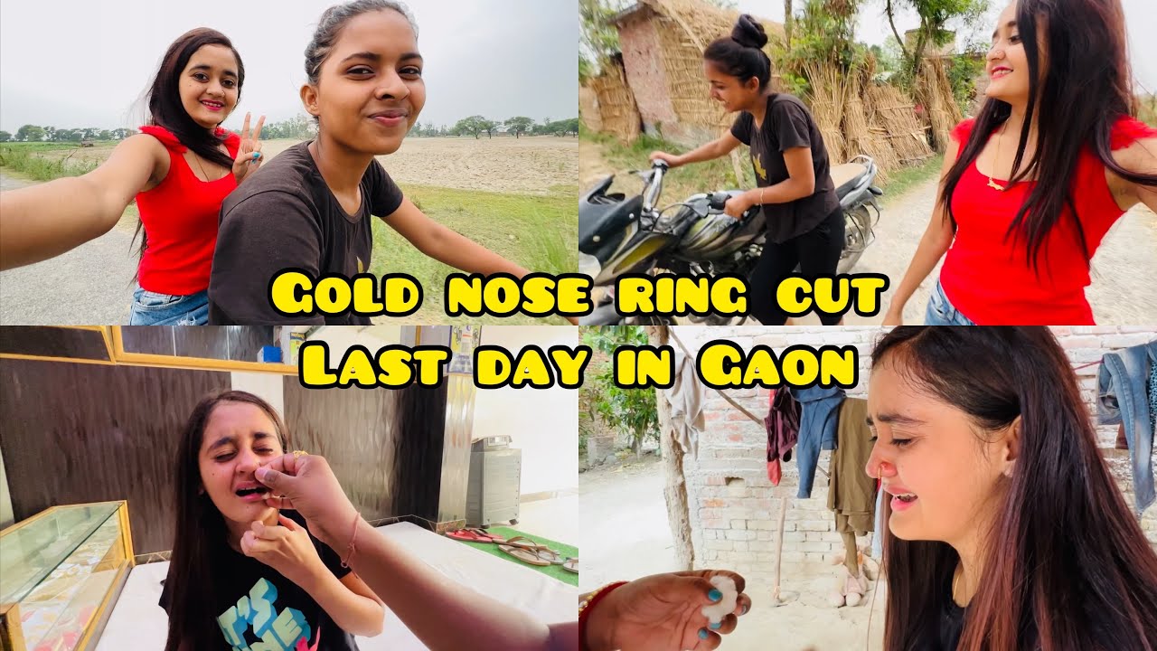 😭New Gold Nose Ring Cut karni padi & Buy new jewellery for Harshita Girls Bike Masti