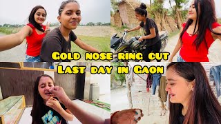 😭New Gold Nose Ring Cut karni padi & Buy new jewellery for Harshita Girls Bike Masti