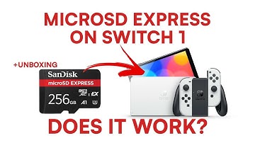 WHAT HAPPENS IF YOU PUT A MICROSD EXPRESS CARD IN YOUR OLD NINTENDO SWITCH 1? (+ UNBOXING SANDISK)