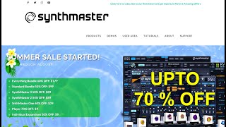 KV331 Audio SynthMaster Summer Sale - All Through August 2024 - Up To 70% Off