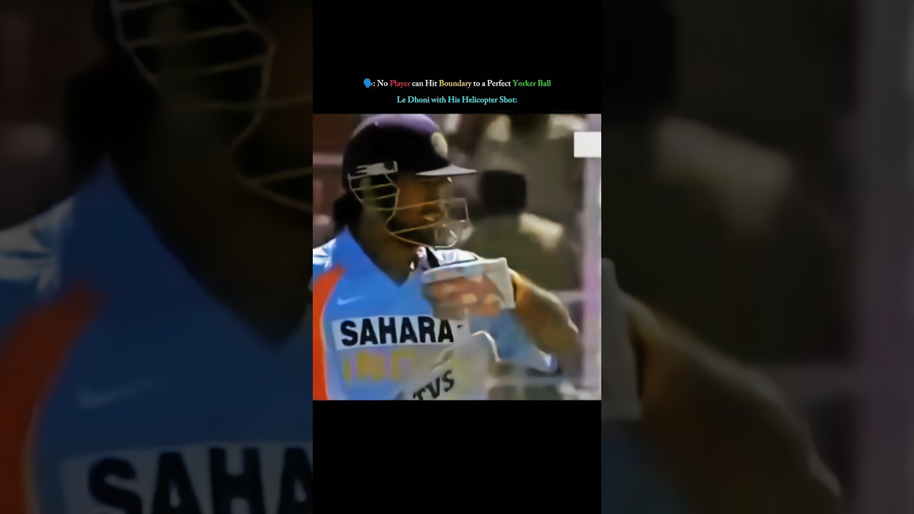 Dhoni Helicopter Shot Against Yorker 🥶 