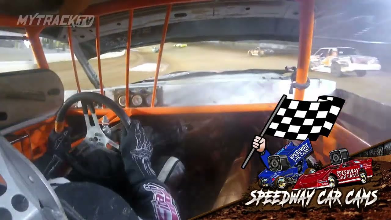 #3 Brent Ricker in his Hobby Stock at 2022 Bristol Dirt Nationals incar camera