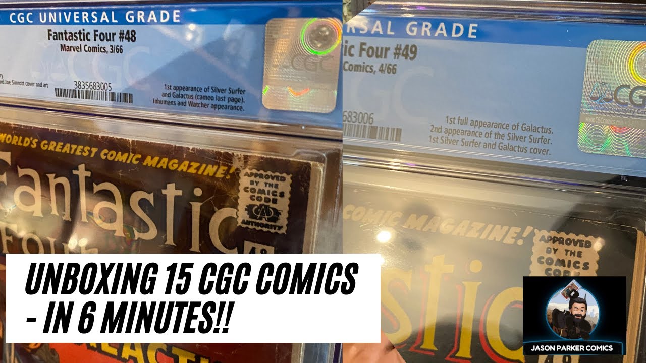 Unboxing 15 Cgc Comic Books Big Grails Youtube