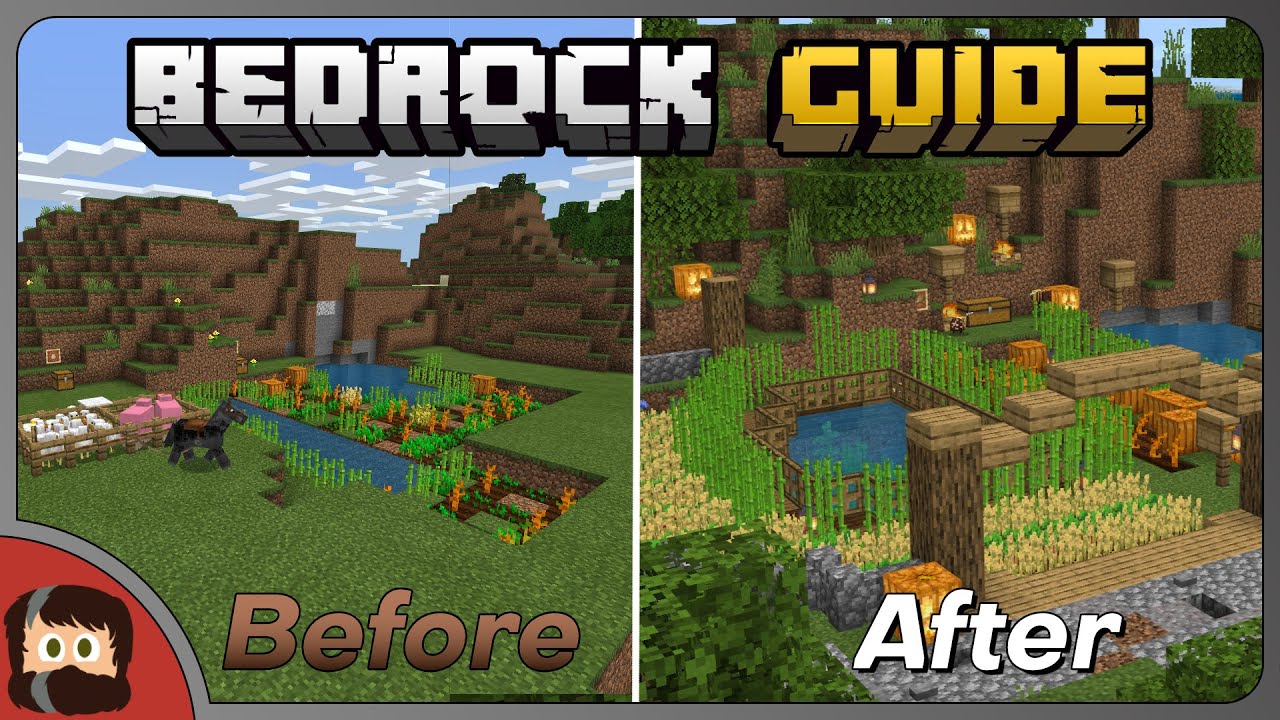 How To Finish Builds | Bedrock Guide EP 04 | Tutorial Survival Lets