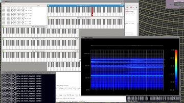 Frequency Modulation and Aliasing in a Spectrogram