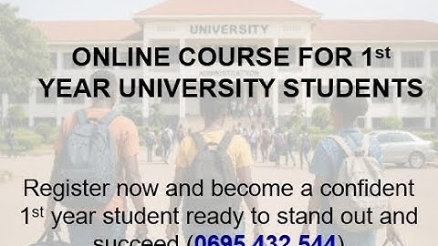 Join this Online Course and get prepared to begin your university journey