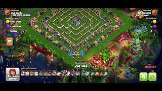COC. TH18 3 stars attacks. Throwers with totems.