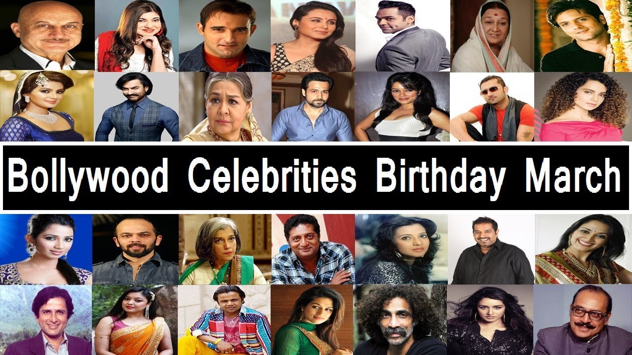 Bollywood Celebrities Birthday in March YouTube