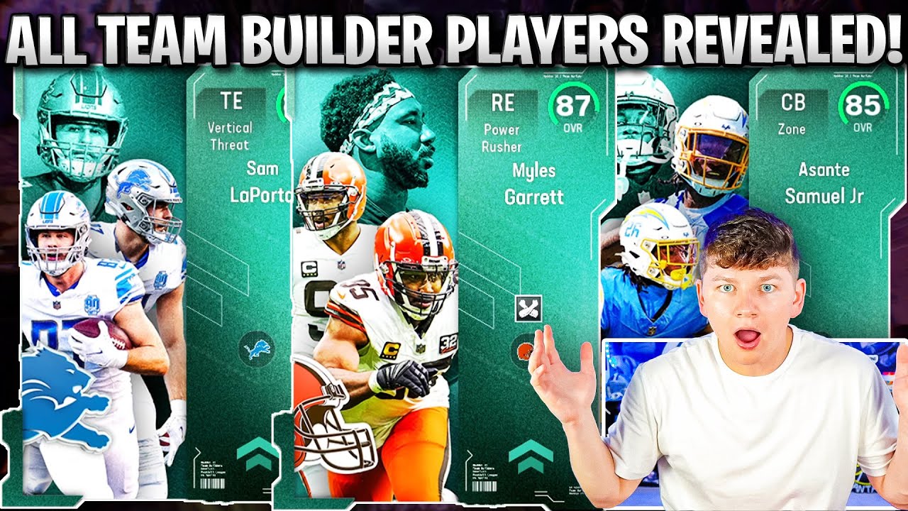 XP TOKEN+ALUMNI PLAYERS UPDATE! ALL TEAM BUILDERS REVEALED! 87 MYLES GARRETT, 85 LAPORTA, AND MORE!