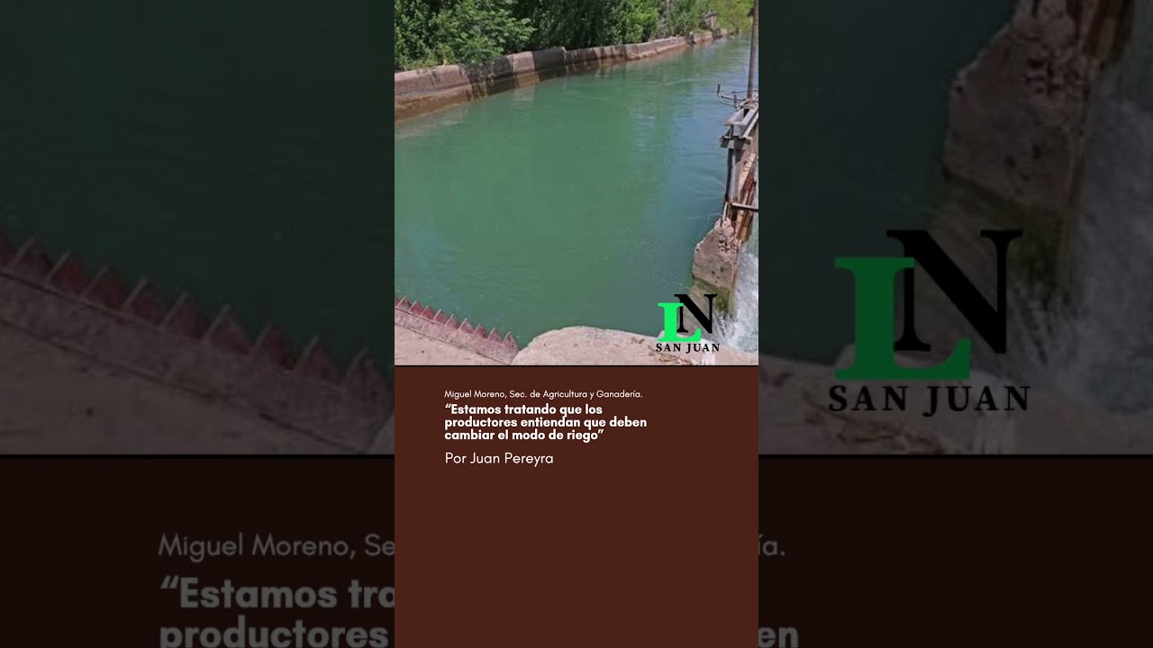 “Estamos tratando que los productores entiendan que deben cambiar el modo de riego”