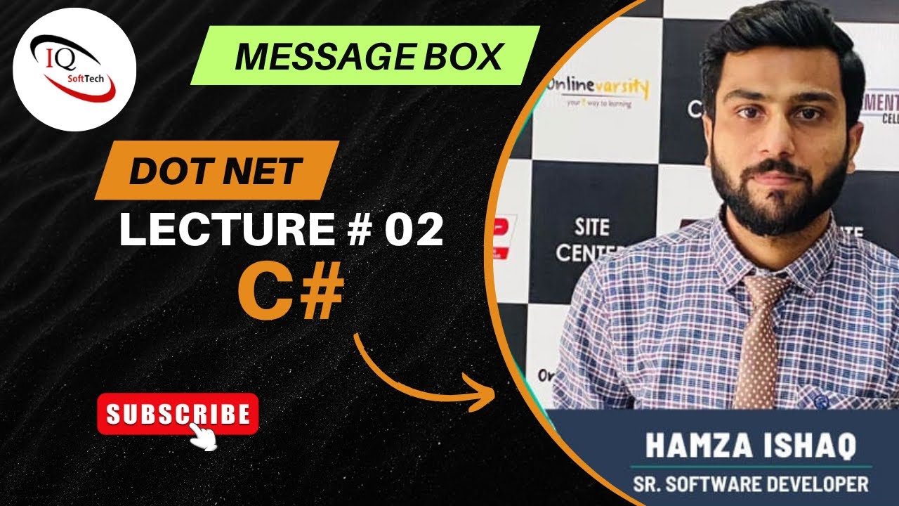 🎓 Dot Net Class Lecture 02 | MessageBox in C# | Urdu / Hindi