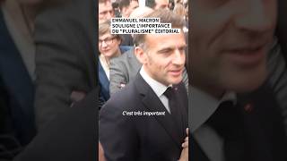 Emmanuel Macron souligne l'importance du "pluralisme" éditorial