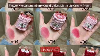 Flower Knows Strawberry Cupid Velvet Matte Lip Cream Pressed P... — Hot Deal 2026 | Limited Offer!