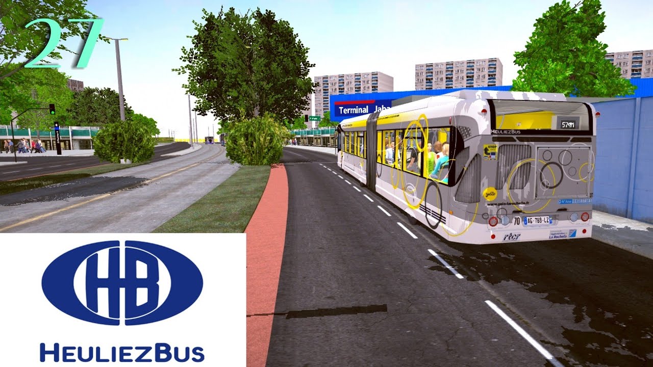 PBSC Heuliez GX427 BHNS | Ligne 574M-21 Map RMSPf