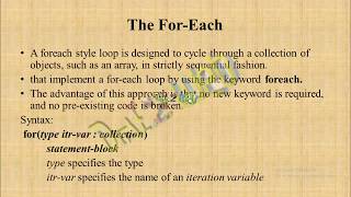 For & ForEach Loop in Java Programming |Object Oriented Programming | ABS College |BRABU Muzaffarpur