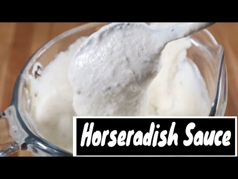 How to make an easy creamy horseradish sauce!